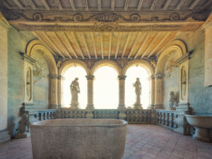 Room inside an abandoned Villa in Italy