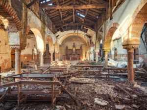 Abandoned church in norther Spain