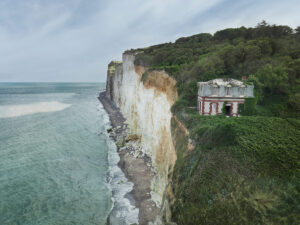 Einsames Anwesen an der Atlantikküste, Frankreich, Haute-Normandie