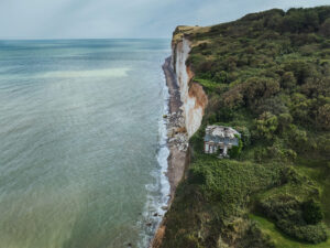 Einsames Anwesen an der Atlantikküste, Frankreich, Haute-Normandie
