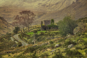 "Slate house" tief im Black Valley, Irland, Molly's Cottage, Kilarney