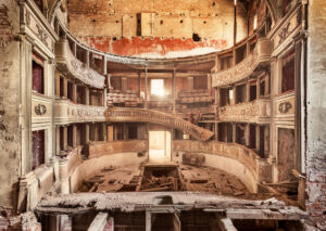 Historisches Theater aus dem 16. Jahrhundert Piemonte, Italien