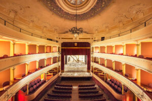 Historisches Theater in Emilia Romagna, Italien
